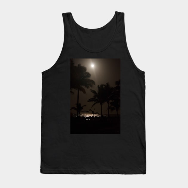 Palm Silhouette Tank Top by Wenby-Weaselbee